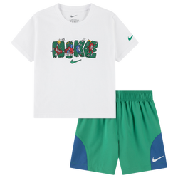 Boys' Toddler - Nike Soccer Shorts Set - White/Green