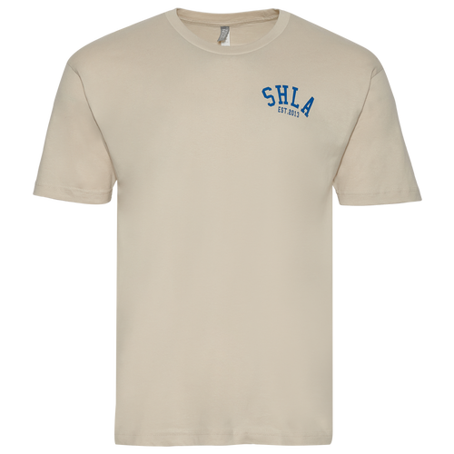 

SHLA Mens SHLA Lifestyle T-Shirt - Mens Beige/Blue Size L