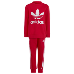 Boys' Preschool - adidas Originals Crew Set - Red/White