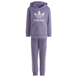 Girls' Preschool - adidas Originals Hoodie Set  - Purple/White