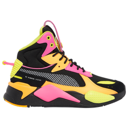 Girls' Grade School - PUMA RS-X Mid - Black/Orange/Pink