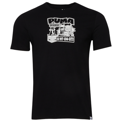 

PUMA Mens PUMA Deli T-Shirt - Mens Black/White Size L