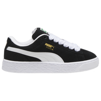 PUMA Boys Suede XL Boys Grade School Basketball Shoes Black White Size 07.0