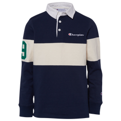Boys' Grade School - Champion Rugby T-Shirt - Navy/White
