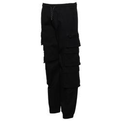 Boys' Grade School - LCKR Stacked Pocket Joggers  - Black/Black