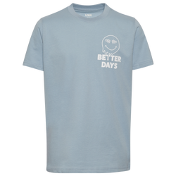 Boys' Grade School - LCKR Drippy Days Graphic T-Shirt  - Blue Fog/White