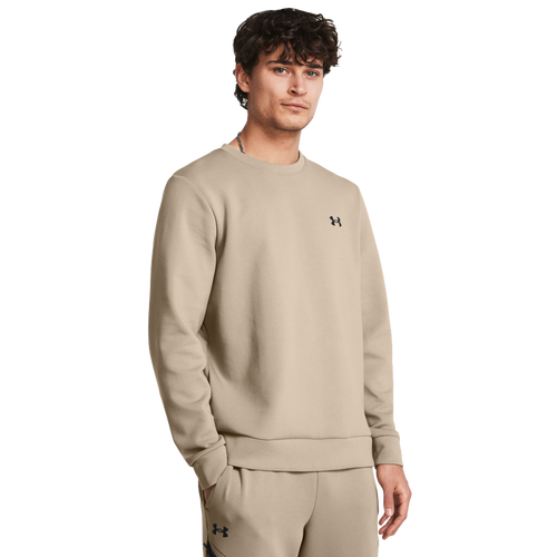 

Under Armour Mens Under Armour Unstoppable Fleece Crew - Mens Timberwolf Taupe/ Black Size M
