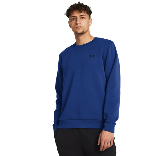 

Under Armour Mens Under Armour Unstoppable Fleece Crew - Mens Black/Tech Blue Size S