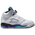 Jordan Air Jordan 5 Retro OG  - Boys' Grade School White/Purple