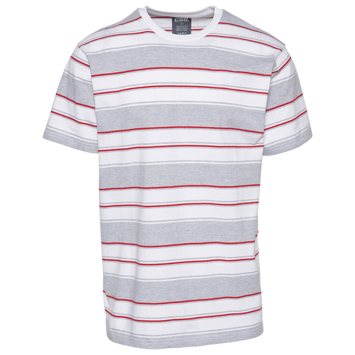 

CSG Mens CSG Twin Stripe T-Shirt - Mens Grey/White Size XXL