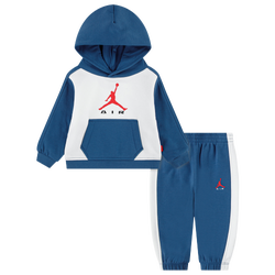 Boys' Preschool - Jordan Air HBR Hoodie Set  - Blue/Red