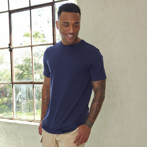 Csg Mens  Curve Hem T-shirt In Navy