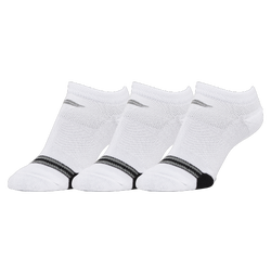 Boys' Grade School - SofSole Low Cut Bamboo Double Toe Stripe 3-Pack - White/White