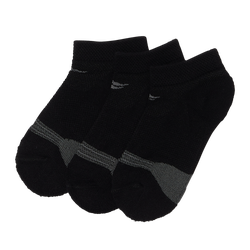 Men's - SofSole Performance Low Cut Double Toe Stripe 3P - Black