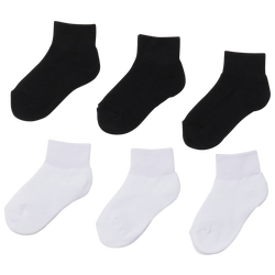 Boys' Preschool - SofSole Comfort Quarter 6-Pack - White/Black
