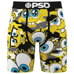 Men's - PSD Spongebob Camo Underwear - Yellow/White/Black