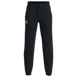 Boys' Grade School - Under Armour Essential Fleece Joggers - Black/White