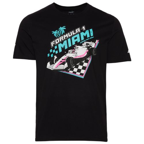 

PUMA Mens PUMA Formula 1 Nascar T-Shirt - Mens Black/White Size L