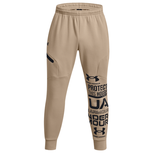

Under Armour Mens Under Armour Unstoppable Fleece Joggers - Mens Sahara/Black Size M