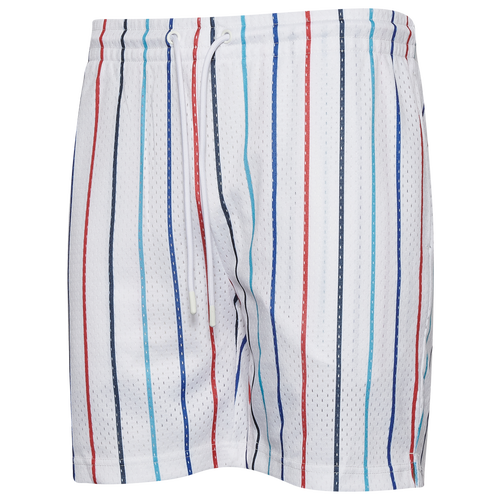 

CSG Mens CSG Stripe Practice Shorts - Mens White/Blue Size XXL