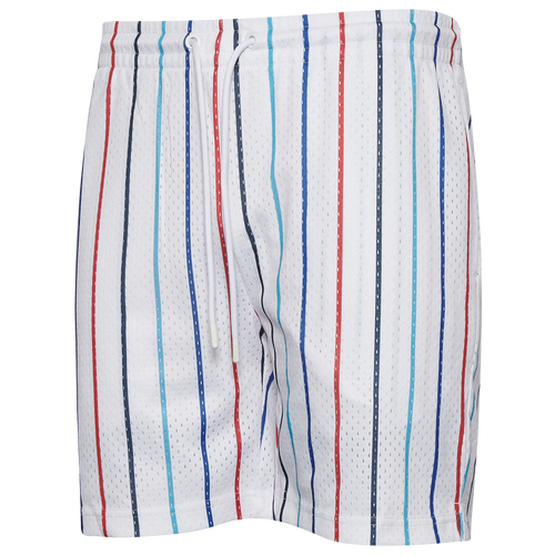 Csg Mens  Stripe Practice Shorts In White/blue