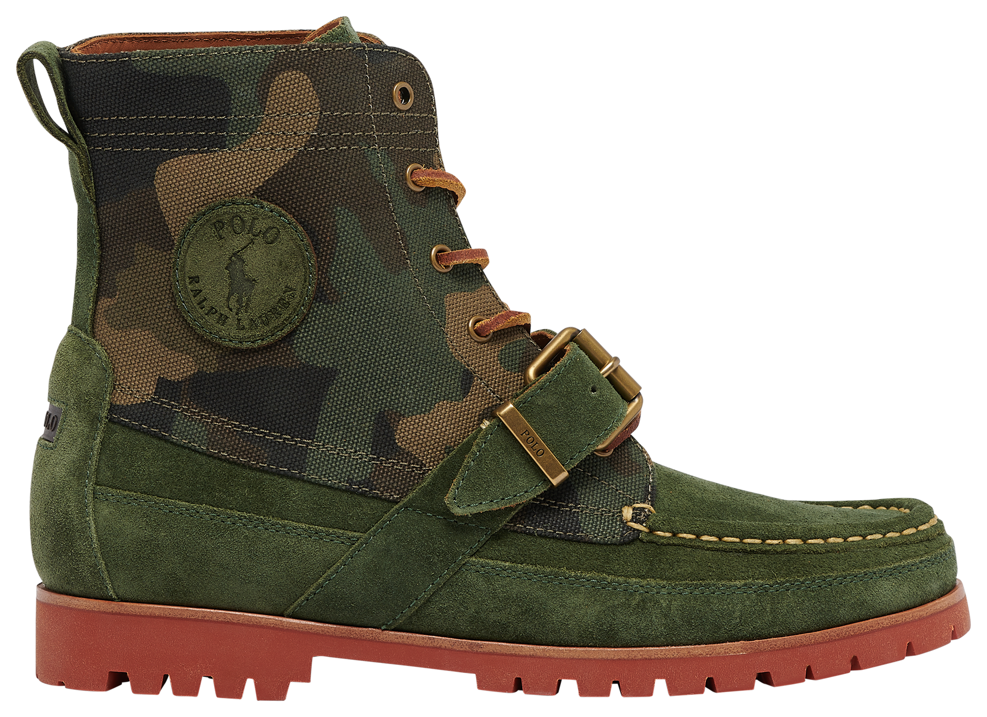 Olive green shop polo boots