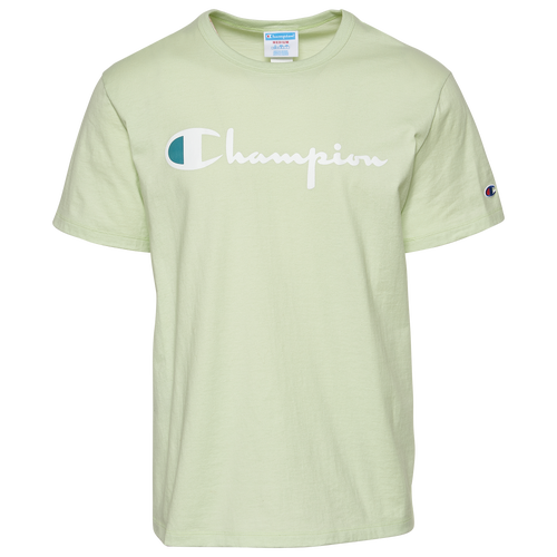 

Champion Mens Champion Script 22 Short Sleeve T-Shirt - Mens Green/White Size XL