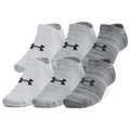 Under Armour Essential 6 Pack No Show Socks - Under Armour Castlerock/Anthracite