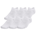 Under Armour Essential 6 Pack No Show Socks - Under Armour White/Halo Grey
