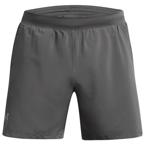 

Under Armour Mens Under Armour Launch 5" Shorts - Mens Grey/Grey Size L