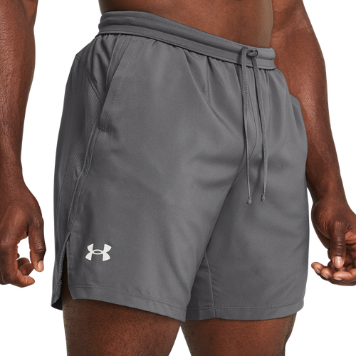 MENS - Under Armour Launch 7'' Shorts - White/Reflective Castlerock
