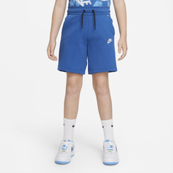 Boys' Grade School - Nike NSW Tech Fleece Shorts - Blue/Tan