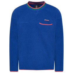 Men's - Columbia Wapitoo Fleece Pullover - Blue/Green