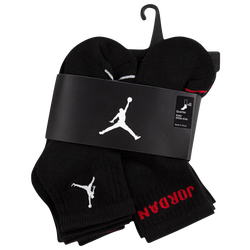 Boys' Grade School - Jordan 6 Pack Ankle Socks - Black