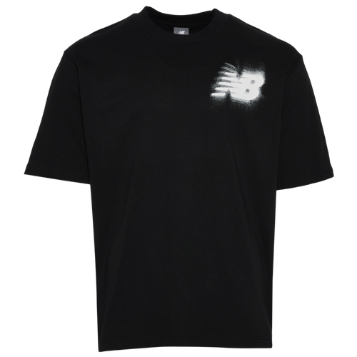 New Balance Schematic Blur T-Shirt - New Balance White/Black
