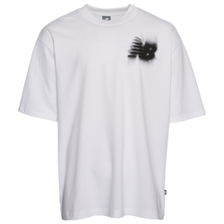 Men's - New Balance Schematic Blur T-Shirt - White/Black