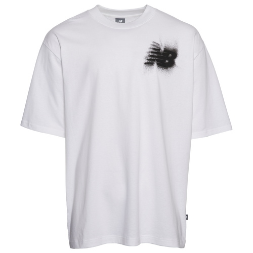 New Balance Schematic Blur T-Shirt - New Balance White/Black