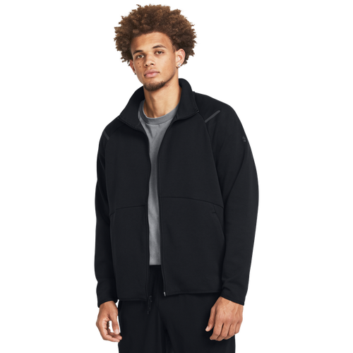 

Under Armour Mens Under Armour Unstoppable Fleece Track Jacket - Mens Black/ Black Size S