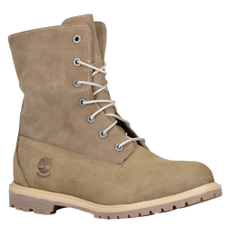 Womens - Timberland Teddy Fleece Fold Down Boots - Taupe Nubuck