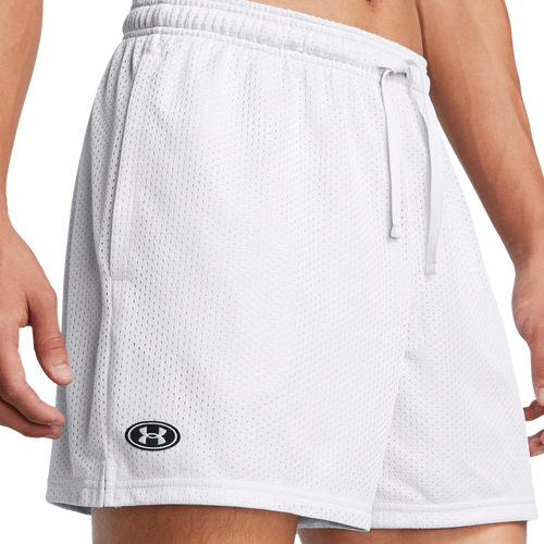 

Under Armour Mens Under Armour Essential Mesh Shorts - Mens Halo Grey/White Size S