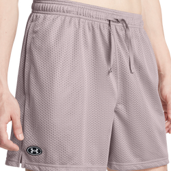 Men's - Under Armour Essential Mesh Shorts - Tetra Grey/White