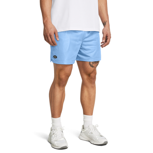 

Under Armour Mens Under Armour Essential Mesh Shorts - Mens Horizon Blue/White Size M