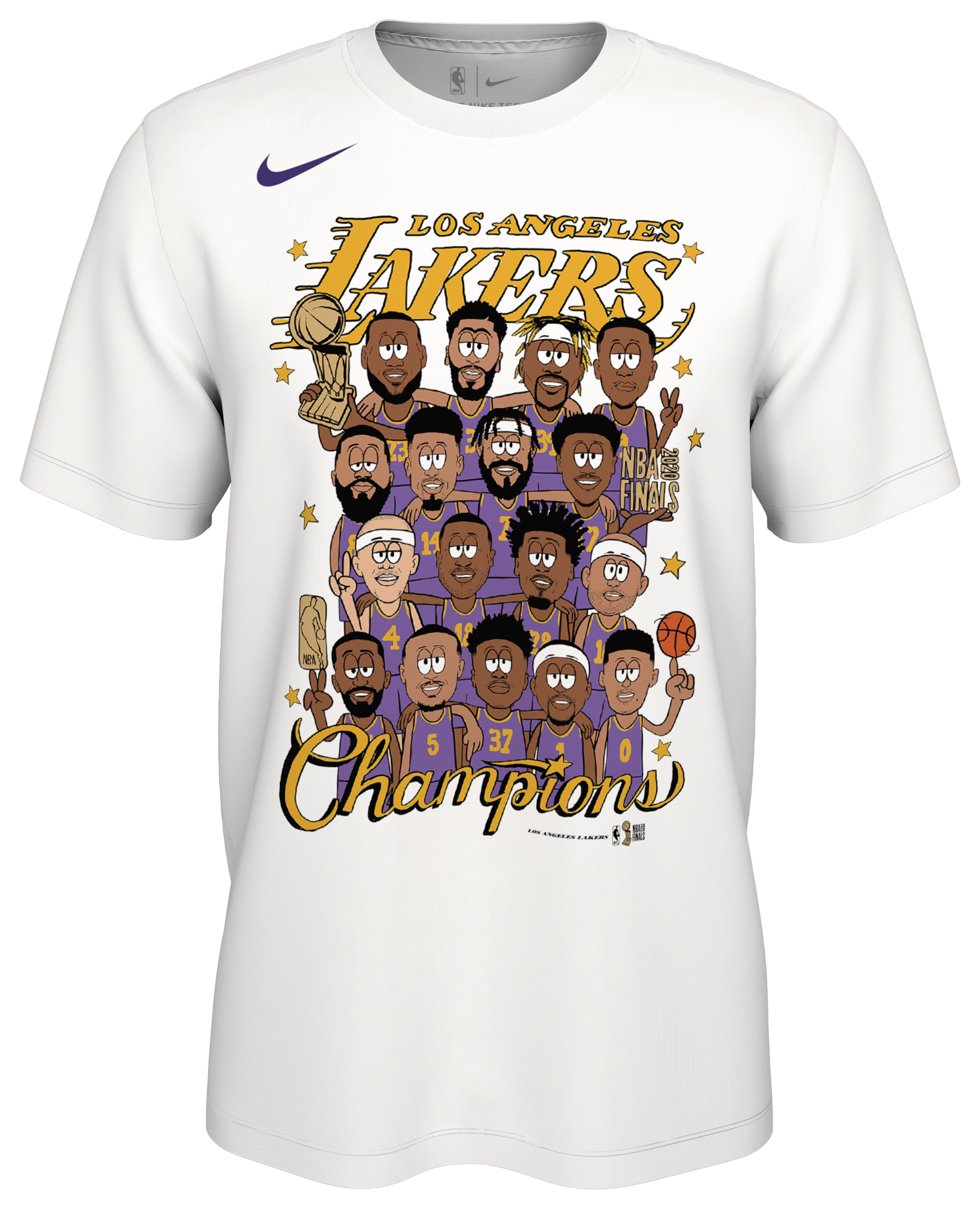 lakers on court apparel