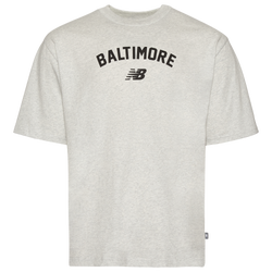 Men's - New Balance Baltimore City T-Shirt - Ash Heather/Ash Heather