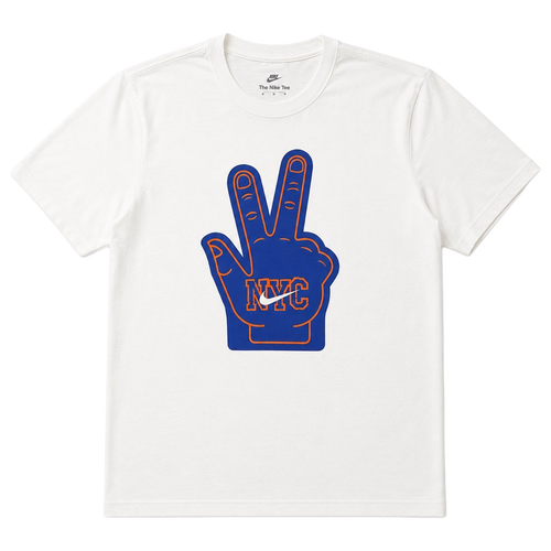  - Nike Knicks Finals Graphic Foam Finger T-Shirt - Blue/White Orange