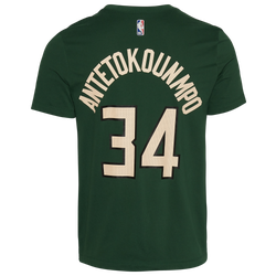 Mens - Nike Bucks Restart Name & Number T-Shirt - Green/Off White