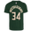 Nike Bucks Restart Name & Number T-Shirt - Mens Green/Off White