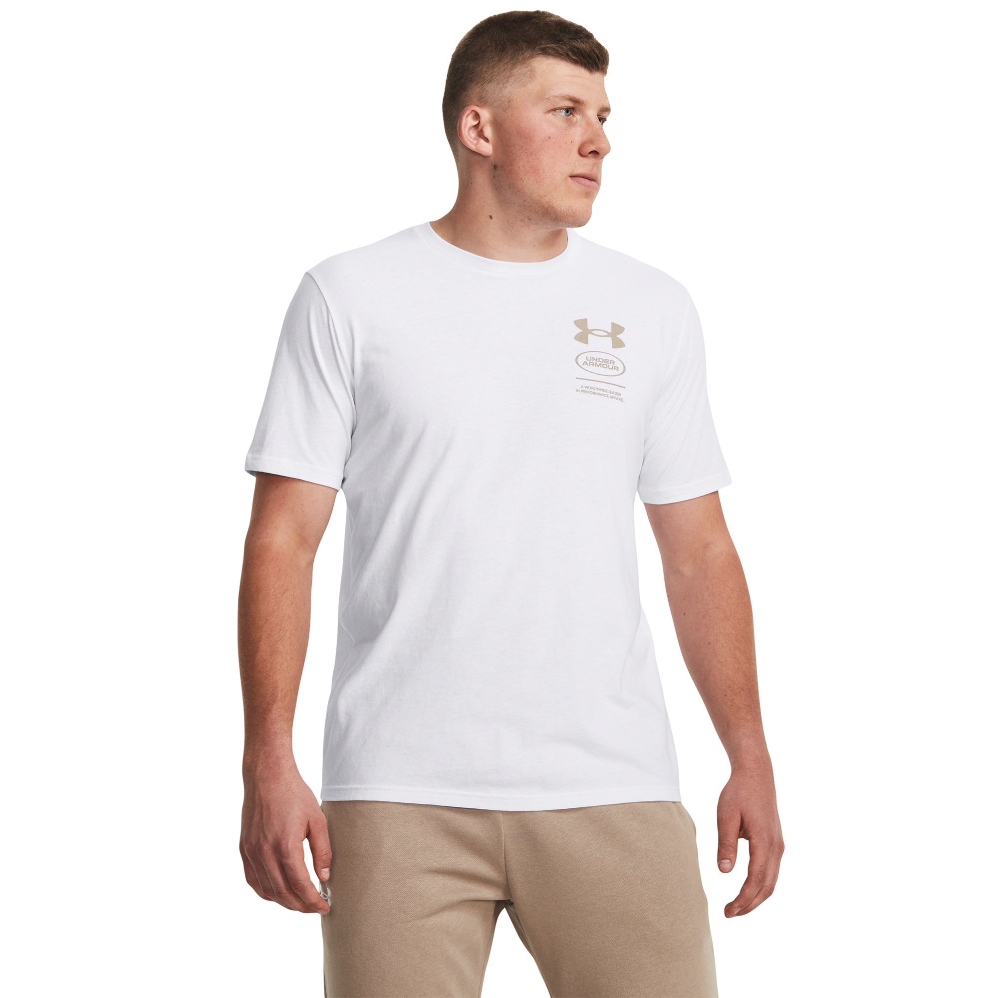 Mens under armour store white t shirt