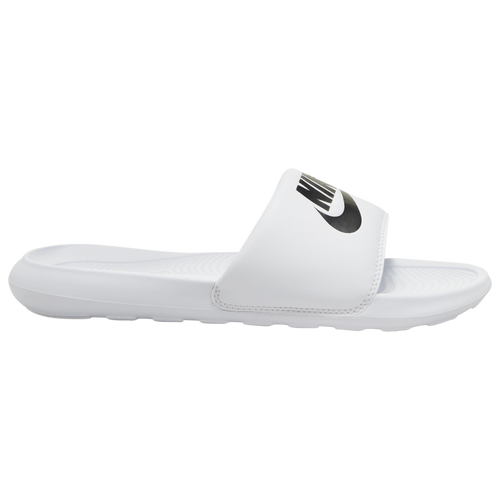 Nike slides black and white womens hotsell