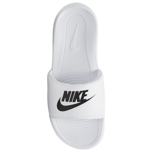 Nike benassi white black best sale